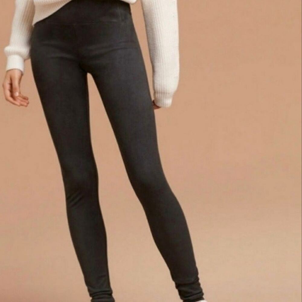 Aritzia Wilfred Faux Suede High Rise Ankle Legging Charcoal Gray Minimal S